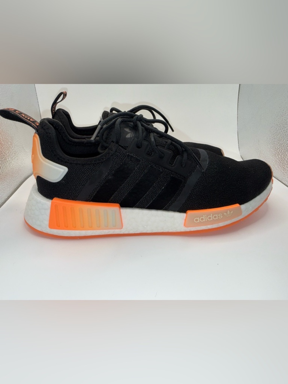 Adidas Originals NMD_R1 W Core Black/Orange/Ftw SZ 9.5 (no box) NWT